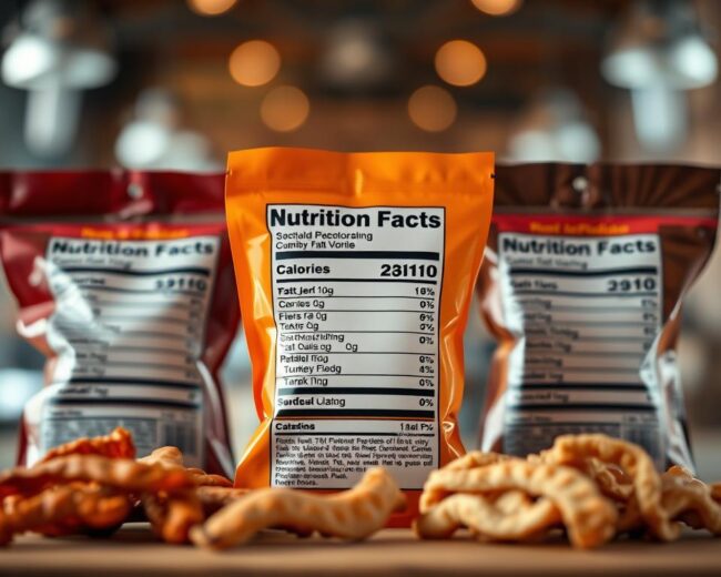 meat snacks nutritional profile